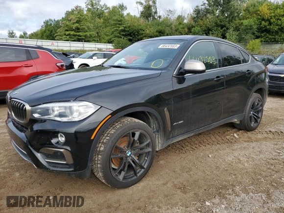 2018 BMW X6 xDrive35i with VIN 5UXKU2C56J0X50180, listed as a Copart auction lot 66432553 with 55,700 mi miles. Bid and sale history available at carsss.com. Image 1.