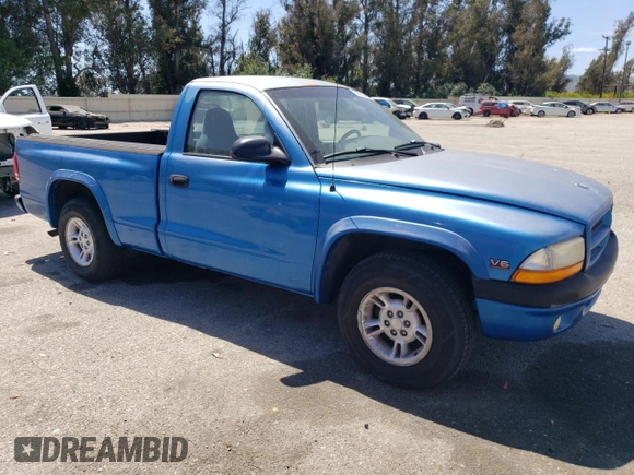 2000 Dodge Dakota z VIN 1B7FL26X5YS682973, wystawiony jako Copart lot #56680405 z przebiegiem 90 762 mil mil oraz Czysty tytuł • Clean title. Historia ofert i sprzedaży dostępna na DreamBid. Obrazek 4.