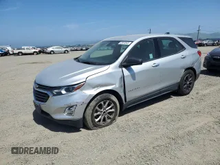 2019 Chevrolet Equinox LS z VIN 2GNAXHEVXK6201103, wystawiony jako Copart lot #53913545 z przebiegiem 78 016 mil mil oraz Szkoda całkowita • Salvage title. Historia ofert i sprzedaży dostępna na DreamBid. Obrazek 1.
