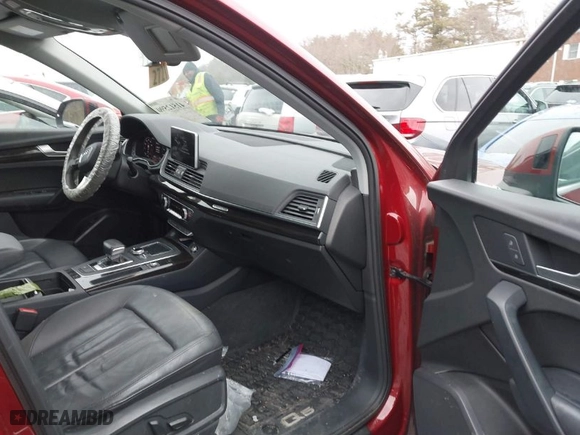 2018 Audi Q5 Premium Plus with VIN WA1BNAFY6J2243258, listed as a IAAI auction lot 41512590 with 53,823 mi miles. Bid and sale history available at carsss.com. Image 5.