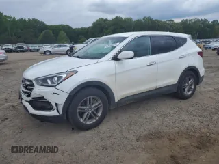2017 Hyundai Santa Fe 2.4L z VIN 5XYZTDLB8HG429461, wystawiony jako Copart lot #53668375 z przebiegiem 97 447 mil mil oraz Czysty tytuł • Clean title. Historia ofert i sprzedaży dostępna na DreamBid. Obrazek 1.