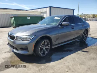 2021 BMW 3 Series 330i with VIN 3MW5R1J08M8B68719, listed as a Copart auction lot 49869565 with 41,200 mi miles and Salvage Title. Bid and sale history available at carsss.com. Image 1.