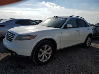 2005 Infiniti FX with VIN JNRAS08U85X107334, listed as a Copart auction lot 76199924 with Not Provided miles and Salvage Title. Bid and sale history available at DreamBid. Image 1.