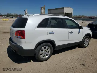 2013 Kia Sorento LX with VIN 5XYKT4A60DG418195, listed as a Copart auction lot 53351945 with 183,902 mi miles and Clean Title. Bid and sale history available at carsss.com. Image 3.