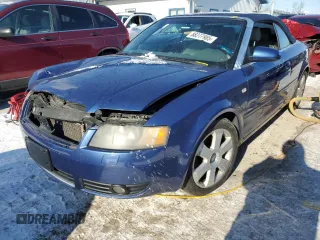 2005 Audi A4 1.8T with VIN WAUAC48H85K006960, listed as a Copart auction lot 88277985 with 194,285 mi miles and Salvage Title. Bid and sale history available at carsss.com. Image 1.