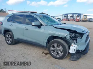 2023 Toyota RAV4 XLE with VIN 2T3W1RFV4PW257991, listed as a IAAI auction lot 41524644 with 34,370 mi miles. Bid and sale history available at carsss.com. Image 1.