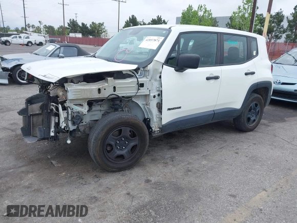 2017 Jeep Renegade Sport with VIN ZACCJBAB8HPF82862, listed as a IAAI auction lot 42057871 with 109,447 mi miles and . Bid and sale history available at carsss.com. Image 23.