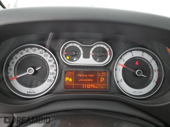 2014 FIAT 500L Lounge with VIN ZFBCFACHXEZ024704, listed as a Copart auction lot 43133285 with 111,279 mi miles and Salvage Title. Bid and sale history available at DreamBid. Image 9.