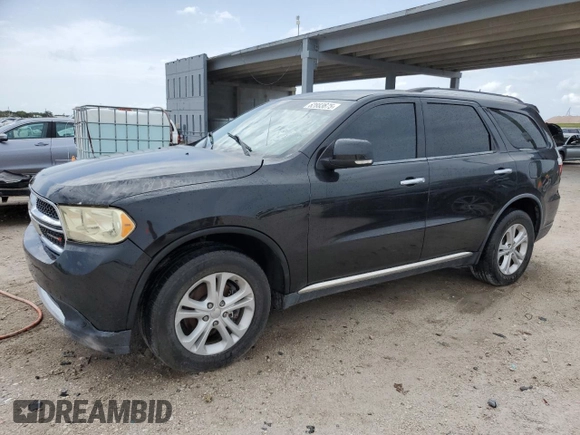 2013 Dodge Durango Crew with VIN 1C4RDHDG6DC657438, listed as a Copart auction lot 62883675 with 129,500 mi miles and Clean title. Bid and sale history available at DreamBid. Image 1.