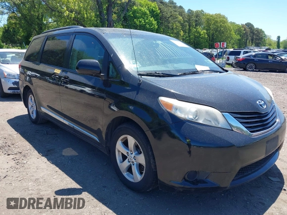 2014 Toyota Sienna LE AAS with VIN 5TDKK3DC6ES453200, listed as a IAAI auction lot 42277928 with 347,887 mi miles and . Bid and sale history available at DreamBid. Image 1.