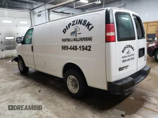 2015 Chevrolet Express Cargo with VIN 1GCWGFCF8F1197303, listed as a Copart auction lot 84651484 with Not provided miles and Salvage title. Bid and sale history available at DreamBid. Image 2.