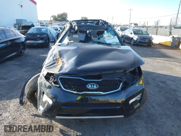 2012 Kia Sorento SX with VIN 5XYKWDA26CG282979, listed as a IAAI auction lot 41018886 with 224,753 mi miles. Bid and sale history available at carsss.com. Image 11.