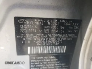 2017 Hyundai Elantra Sport с VIN KMHD04LB2HU351675, выставлен на аукционе Copart как лот 42383575 с пробегом 159 708 миль миль и Списание • Salvage title. История ставок и продаж доступна на DreamBid. Изображение 14.