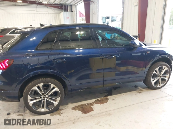 2022 Audi Q3 S line Premium Plus with VIN WA1EECF38N1134129, listed as a IAAI auction lot 41373501 with 13,597 mi miles. Bid and sale history available at carsss.com. Image 14.