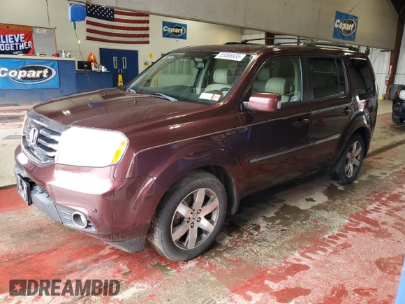 2013 Honda Pilot Touring with VIN 5FNYF4H97DB083879, listed as a Copart auction lot 55086935 with 189,389 mi miles and Clean Title. Bid and sale history available at carsss.com. Image 1.