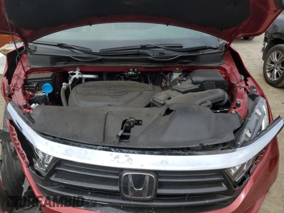 2022 Honda Odyssey Touring with VIN 5FNRL6H85NB067178, listed as a Copart auction lot 56577315 with 22,184 mi miles and Salvage title. Bid and sale history available at DreamBid. Image 12.