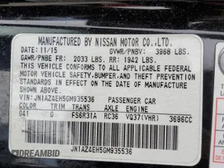 2016 Nissan 370Z with VIN JN1AZ4EH5GM935536, listed as a Copart auction lot 48925463 with 77,634 mi miles. Bid and sale history available at carsss.com. Image 14.