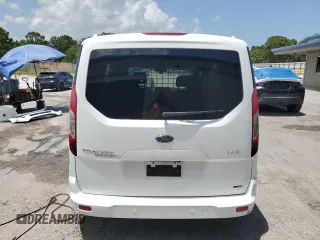 2018 Ford Transit Connect XLT with VIN NM0GE9F77J1372937, listed as a Copart auction lot 59725445 with 156,553 mi miles and Salvage title. Bid and sale history available at DreamBid. Image 6.