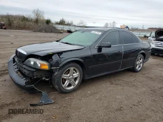 2002 Lincoln LS w/Base Pkg with VIN 1LNHM87A92Y698418, listed as a Copart auction lot 82087104 with 191,469 mi miles and Salvage Title. Bid and sale history available at carsss.com. Image 1.