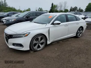 2019 Honda Accord Touring z VIN 1HGCV1F93KA804057, wystawiony jako Copart lot #58492805 z przebiegiem 125 459 mil mil oraz Szkoda całkowita • Salvage title. Historia ofert i sprzedaży dostępna na DreamBid. Obrazek 1.