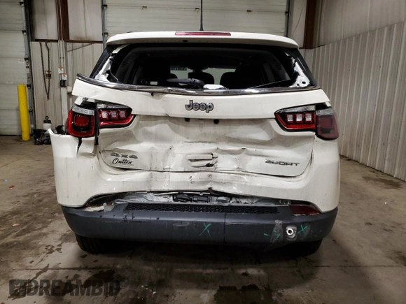 2019 Jeep Compass Sport with VIN 3C4NJDAB2KT598513, listed as a Copart auction lot 83871674 with 65,193 mi miles and Salvage title. Bid and sale history available at DreamBid. Image 6.