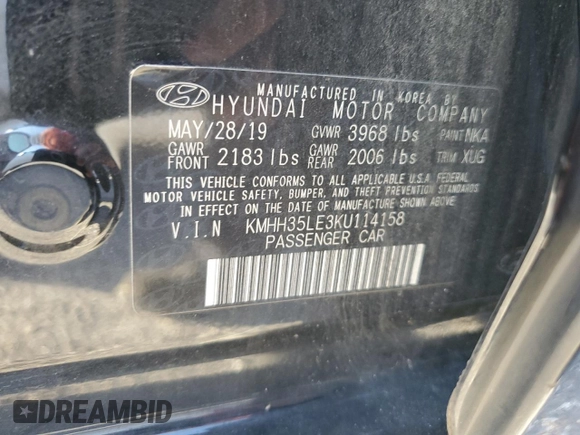 2019 Hyundai Elantra GT with VIN KMHH35LE3KU114158, listed as a Copart auction lot 70061744 with 118,777 mi miles and Non Repairable. Bid and sale history available at carsss.com. Image 12.