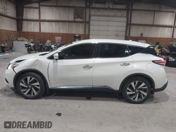 2015 Nissan Murano Platinum with VIN 5N1AZ2MH0FN284971, listed as a IAAI auction lot 41825061 with 108,391 mi miles and . Bid and sale history available at DreamBid. Image 14.