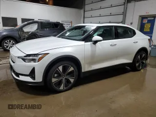 2024 Polestar 2 with VIN YSMFD3KA4RL216567, listed as a Copart auction lot 85335994 with 13,662 mi miles and Salvage Title. Bid and sale history available at carsss.com. Image 1.