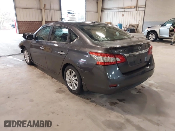 2015 Nissan Sentra SV with VIN 3N1AB7AP2FY240087, listed as a IAAI auction lot 41854605 with 139,618 mi miles. Bid and sale history available at carsss.com. Image 3.