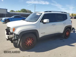 2017 Jeep Renegade Latitude with VIN ZACCJABB7HPG43613, listed as a Copart auction lot 50196975 with 107,434 mi miles and Salvage Title. Bid and sale history available at carsss.com. Image 1.