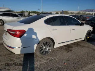 2014 Kia Cadenza Premium with VIN KNALN4D72E5130642, listed as a Copart auction lot 76027964 with 80,657 mi miles and Salvage Title. Bid and sale history available at carsss.com. Image 3.