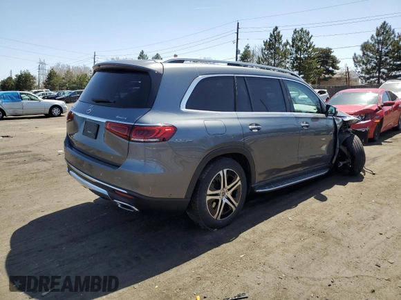 2020 Mercedes-Benz GLS 450 with VIN 4JGFF5KE3LA097915, listed as a Copart auction lot 50377144 with 60,200 mi miles and . Bid and sale history available at DreamBid. Image 3.