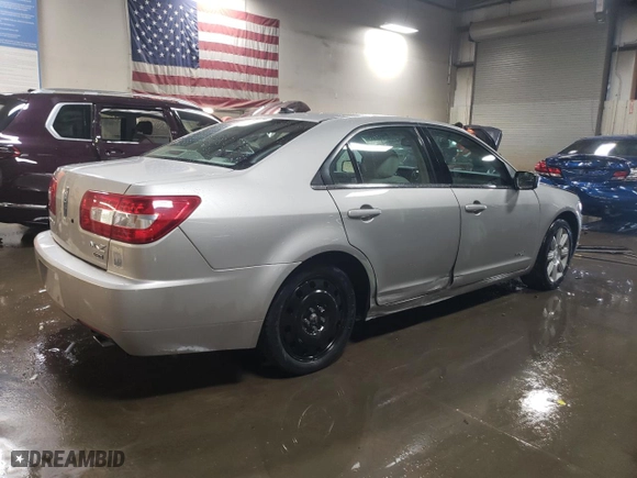 2007 Lincoln MKZ with VIN 3LNHM28T77R631660, listed as a Copart auction lot 47949145 with 34,625 mi miles and Salvage Title. Bid and sale history available at carsss.com. Image 3.