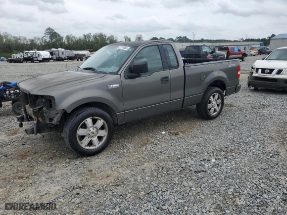 2005 Ford F-150 XL with VIN 1FTRF12W15NB85456, listed as a Copart auction lot 51114055 with 105,747 mi miles and Salvage Title. Bid and sale history available at carsss.com. Image 1.