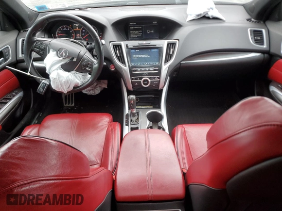 2020 Acura TLX w/A-Spec Pkg with VIN 19UUB1F68LA015505, listed as a Copart auction lot 58099605 with 107,948 mi miles and Salvage title. Bid and sale history available at DreamBid. Image 8.