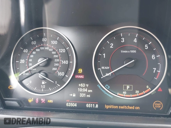2015 BMW 2 Series M235i with VIN WBA1J7C55FV358964, listed as a IAAI auction lot 41674800 with 63,504 mi miles and . Bid and sale history available at carsss.com. Image 7.