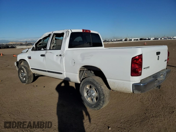 2007 Dodge Ram 2500 SLT with VIN 3D7KS28A47G840547, listed as a Copart auction lot 87749915 with 166,124 mi miles and Salvage Title. Bid and sale history available at carsss.com. Image 2.