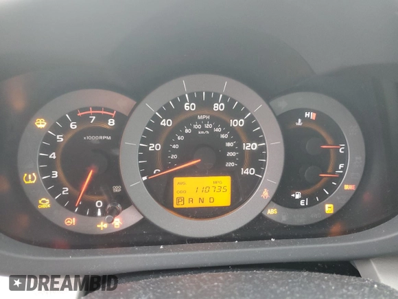 2011 Toyota RAV4 Ltd with VIN 2T3YF4DV9BW091847, listed as a Copart auction lot 44732995 with 110,735 mi miles and Salvage Title. Bid and sale history available at carsss.com. Image 9.