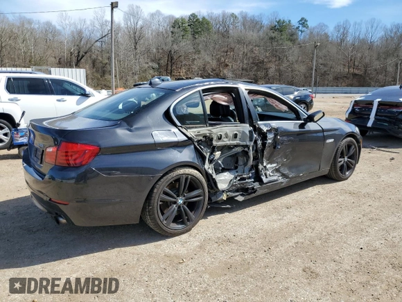 2013 BMW 5 Series 535i xDrive with VIN WBAFU7C54DDU71501, listed as a Copart auction lot 48206915 with 121,208 mi miles and Salvage Title. Bid and sale history available at carsss.com. Image 3.
