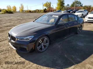 2019 BMW 7 Series 750i xDrive with VIN WBA7B0C53KG527456, listed as a Copart auction lot 76543924 with 160,268 mi miles and Non repairable. Bid and sale history available at DreamBid. Image 1.