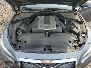 2015 Infiniti Q50 Premium with VIN JN1BV7ARXFM421115, listed as a Copart auction lot 60875545 with 84,549 mi miles and Salvage title. Bid and sale history available at DreamBid. Image 11.