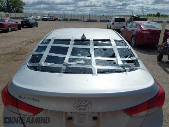 2013 Hyundai Elantra GLS with VIN KMHDH4AEXDU602622, listed as a IAAI auction lot 42322999 with 169,004 mi miles and . Bid and sale history available at DreamBid. Image 12.