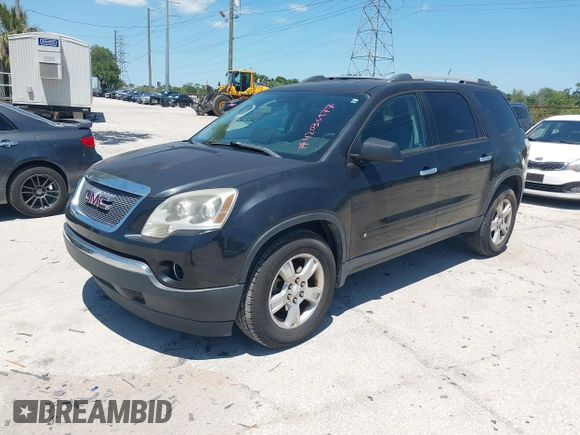 2010 GMC Acadia SL with VIN 1GKLRKED2AJ152923, listed as a IAAI auction lot 42036977 with 108,285 mi miles. Bid and sale history available at carsss.com. Image 2.