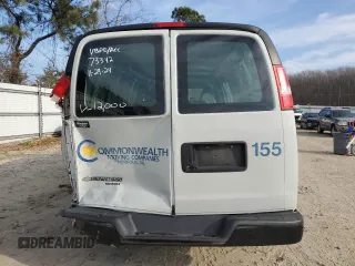 2016 Chevrolet Express Cargo Van with VIN 1GCWGBFF2G1144523, listed as a Copart auction lot 84763734 with 74,102 mi miles and Salvage Title. Bid and sale history available at carsss.com. Image 6.