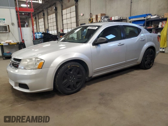 2012 Dodge Avenger SE with VIN 1C3CDZAG0CN258936, listed as a Copart auction lot 52206045 with 157,154 mi miles and Salvage Title. Bid and sale history available at DreamBid. Image 1.