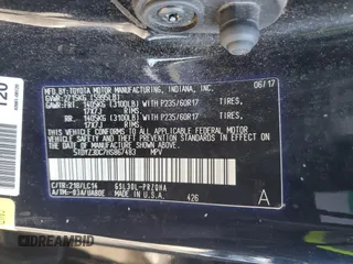 2017 Toyota Sienna XLE Auto Access Seat with VIN 5TDYZ3DC7HS867483, listed as a Copart auction lot 43796085 with 79,255 mi miles and Non Repairable. Bid and sale history available at DreamBid. Image 13.