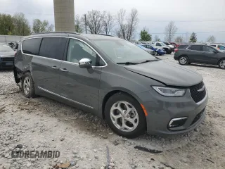 2022 Chrysler Pacifica Limited with VIN 2C4RC1GG9NR104524, listed as a Copart auction lot 54826355 with 57,709 mi miles and Salvage title. Bid and sale history available at DreamBid. Image 4.