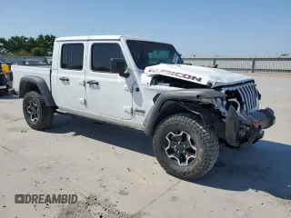2023 Jeep Gladiator Rubicon with VIN 1C6JJTBG3PL525874, listed as a Copart auction lot 53283145 with 37,606 mi miles and Salvage Title. Bid and sale history available at carsss.com. Image 4.