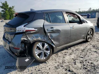 2019 Nissan LEAF SV with VIN 1N4AZ1CP7KC301168, listed as a Copart auction lot 57576085 with 31,755 mi miles and Salvage title. Bid and sale history available at DreamBid. Image 3.