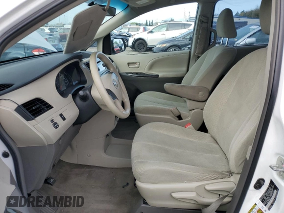 2012 Toyota Sienna with VIN 5TDZK3DC8CS186489, listed as a Copart auction lot 50469485 with Not provided miles and Salvage title. Bid and sale history available at DreamBid. Image 10.